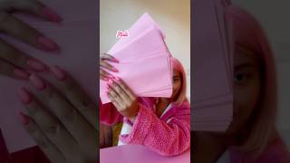 My pink envelopes came in 🥹🫶🏻 unboxing amazonfinds shorts [upl. by Amsirahc236]