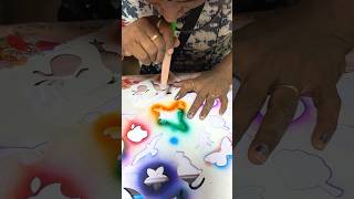 ₹100 Magic Pen😱 does it really work🤔 this blow pen art will blow your mind😍 kids art [upl. by Farley349]