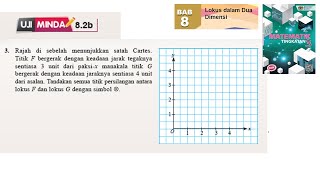 KSSM Matematik Tingkatan 3 Bab 8 lokus dalam dua dimensi uji minda 82b no 3 buku teks form 3 [upl. by Bounds310]