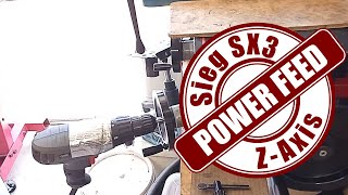 Sieg SX3 ZAxis Power Feed Hack [upl. by Simah]