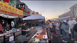 Oakland Chinatown Night Market 美國華埠第一次舉辦夜市 2024 [upl. by Hardej]