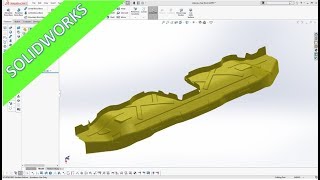 Crossbeam Part 2  SolidWorks 2018  19 Training  Surfaces [upl. by Damal]