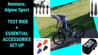 Ammaco Alpine Sport TEST RIDE AND ESSENTIAL ACCESSORIES SET UP 275quot Mens Mountain bike [upl. by Aidnic]