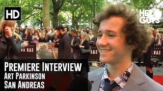 Art Parkinson San Andreas World Premiere Interview [upl. by Nivlak]