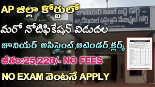 AP జిల్లా కోర్టులో ఉద్యోగాలు భర్తీ  Ap District court jobs 2024  Ap Govt Jobs  Tech Guruvu [upl. by Korwun]