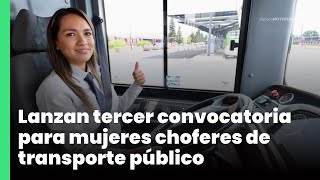 Lanzan tercer convocatoria para mujeres choferes de transporte público  Jalisco Noticias [upl. by Jump]