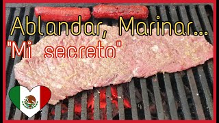 Como ablandar y marinar una arrachera 🥩 y que   SEA DELICIOSA [upl. by Garner]