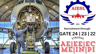 AIESL Recruitment through GATE 24  23  22 Exam [upl. by Eitsirhc]