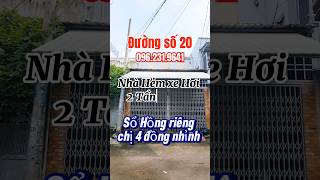 SIÊU HIẾM Bán Nhà Bình Tân 5x15 1 đường số 20 phường Bình Hưng Hòa A NỞ HẬU 6M Giáp Tân Phú [upl. by Glavin]