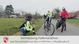 Vermesssung Halbmarathon Mühlenlauf Friedewalde [upl. by Nathanil]