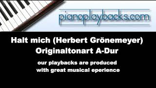 Halt mich Herbert Grönemeyer Playback Instrumental Demo ADur [upl. by Anaile792]