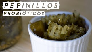 Pepinillos probióticos en salmuera Probiotic pickles sin música [upl. by Ynalem]