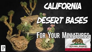 How To Make California Desert Bases For Your Miniatures [upl. by Ayotahs375]