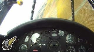 WW2 Corsair Cockpit  Low Level Strafing View [upl. by Anisamoht]