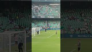 Rui Silva Calentamiento en la previa del partido BetisGirona 150824 realbetis ruisilva [upl. by Vargas]