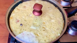 За 5 минут ЯБЛОЧНЫЙ ПИРОГ на сковороде который тает во рту Быстрый и Вкусный Завтрак [upl. by Ahsram]