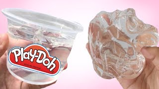 HOW TO MAKE CLEAR PLAYDOH NO GLUE [upl. by Tekcirc]