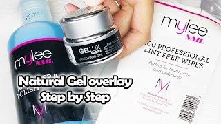 How to do a hard gel overlay  step by step  Featuring products from Just Beauty UK [upl. by Hughett]