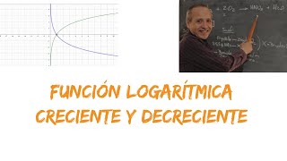 Función Logarítmica Creciente y Decreciente [upl. by Nednerb]