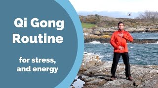 Qi Gong Routine for Stress Anxiety and Energy w Jeff Chand [upl. by Neelram]