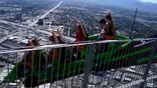 Stratosphere Las Vegas  XScream Big Drop Thrill ride [upl. by Earleen884]