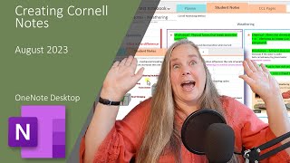 Student Note Taking Cornell Notes Template in OneNote [upl. by Olenta]