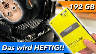 WAHNSINN 😱 192 GB DDR5 RAM vs RYZEN 7950x wird es laufen ASUS Creator ProArt x670e WiFi [upl. by Marj]