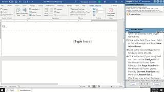 JasperActive Word 2019 Lesson 4 Creating Headers and Footers [upl. by Ulrica46]