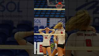 Natalie Dieball with the kill OWU ncaawvb [upl. by Inattirb]