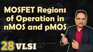 MOSFET Regions of Operation with nMOS and pMOS  VLSI by Engineering Funda [upl. by Doubler]