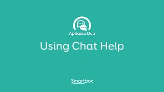 Using the Chat Help area of Aphasia Duo [upl. by Heddy]