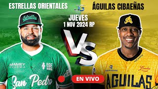 EN VIVO AGUILAS CIBAEÑAS VS ESTRELLAS ORIENTALES JUEGO 13 LIDOM 31 OCTUBRE 2024 REPETICION 2 [upl. by Gerek]