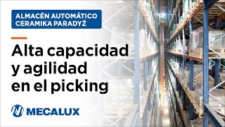 Alta capacidad y agilidad en el picking en el almacén automático autoportante de Ceramika Paradyż [upl. by Fransen674]