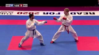 Rafael Aghayev vs René Smaal Final Kumite Male 75kg 48th European Karate Championships [upl. by Kerrison]