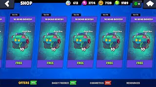 UPDATE FREE 10 DEAD MEGA BOXES 😱🔥LEGENDARY GIFTS BRAWL STARS NEW UPDATE [upl. by Collen]