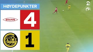 Brann 4  1 BodøGlimt  Høydepunkter [upl. by Giacobo]