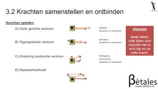 32 Kracht en beweging VWO  krachten samenstellen en ontbinden [upl. by Pathe]