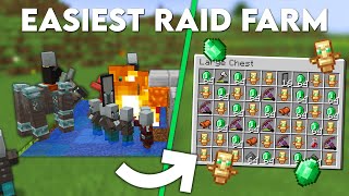 Minecraft EASIEST Raid Farm 120  Insane loot [upl. by Lemhar746]