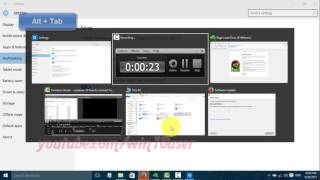 Windows 10  How to set Alt  Tab to desktop [upl. by Anec]