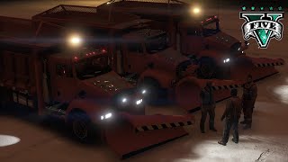 GTA 5 SP Series 36  Highway Snow Plowing [upl. by Annim]