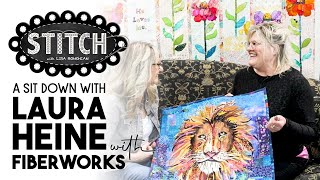 A Sit Down with Laura Heine  Fiberworks Quilt Shop  Lisa Bongean  Primitive Gatherings [upl. by Tove]