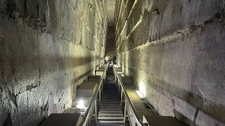 Full tour inside the Great Pyramid of Giza  Pyramid of Cheops aka Khufu  Trip to Kairo Egypt 2021 [upl. by Adneram191]