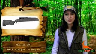 Mauser 98 Rifle Stock wScope Mount amp Rifle Buttpad Review [upl. by Atinuhs]