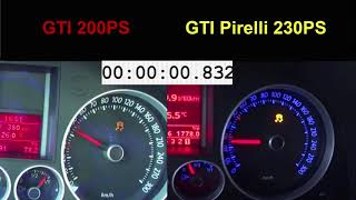 Golf V GTI vs Golf V GTI Pirelli  Acceleration 0160 [upl. by Alexandra]