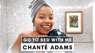 Chanté Adams Natural Beauty Skincare Routine  Go To Bed With Me  Harpers BAAZAR [upl. by Ennair955]