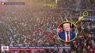 🇺🇸 Donald Trump  Massive Crowd at MAGA rally in Coachella California Oct 12 2024 [upl. by Pesek]