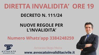 Nuove Regole per Invalidità con il Decreto 11124 [upl. by Halika]