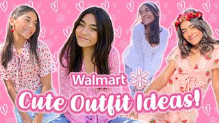 get ready with me WALMART OUTFITS  Mercedes Lomelino [upl. by Ronnholm]