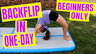 How to Do a Backflip in One Day for Beginners Tutorial [upl. by Llerat]