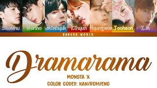 MONSTA X 몬스타엑스  DRAMARAMA LYRICS COLOR CODEDHANROMENG [upl. by Odnamra]